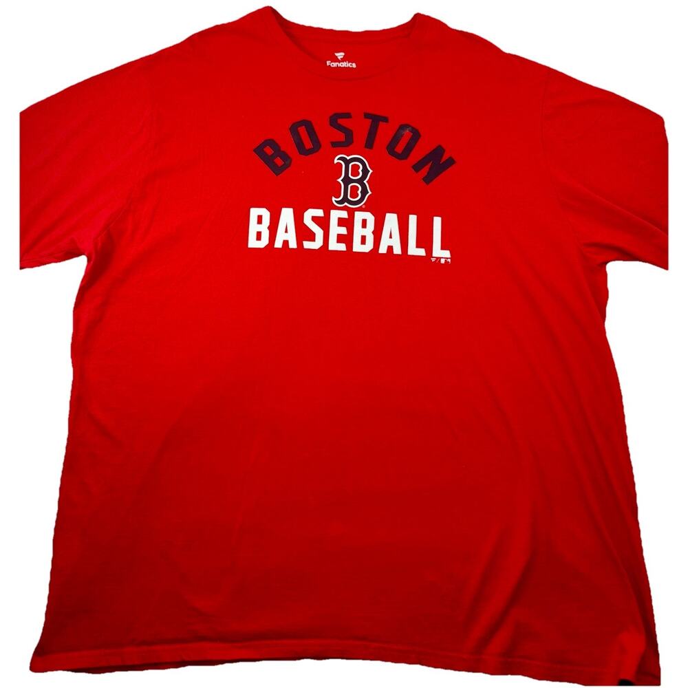 Boston Red Sox Fanatics Baseball Short Sleeve Tee Shirt Mens Size XXXL EUC‎